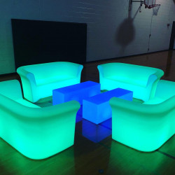 Transform your Chicago event with The Wow Factor's LED furniture rentals. Perfect for weddings, parties, and corporate events in IL.