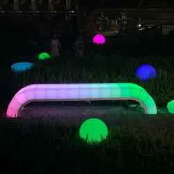 0823 1706222783 LED Piano Rainbow Bench