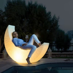 LED Moon Bench