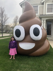 Lawn Inflatable-Large Poop Emoji